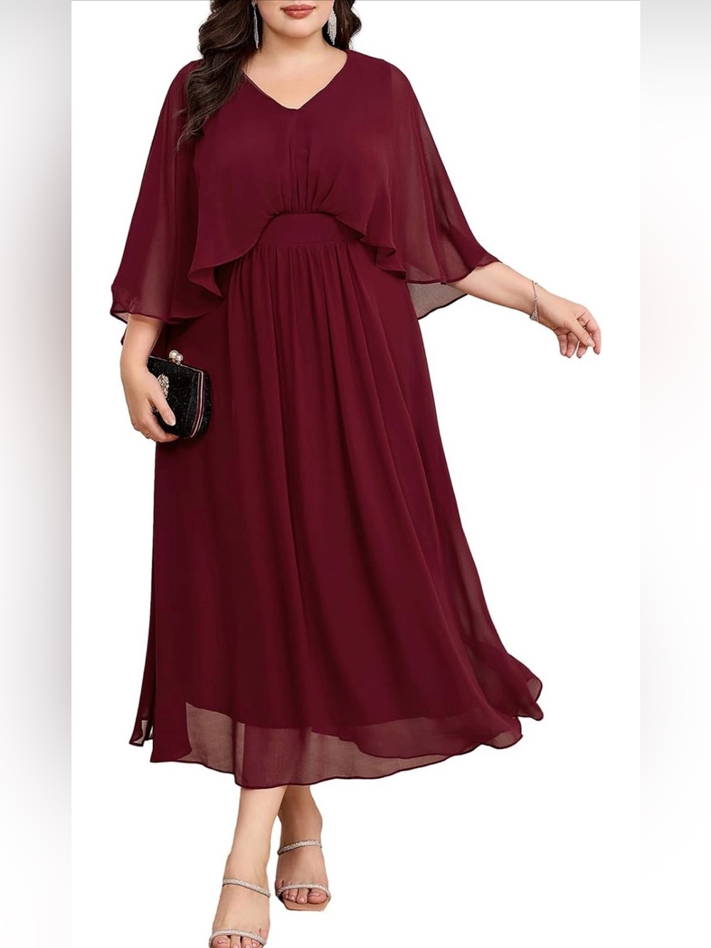 Hanna Nikole Women's Plus Size Chiffon Evening Dress